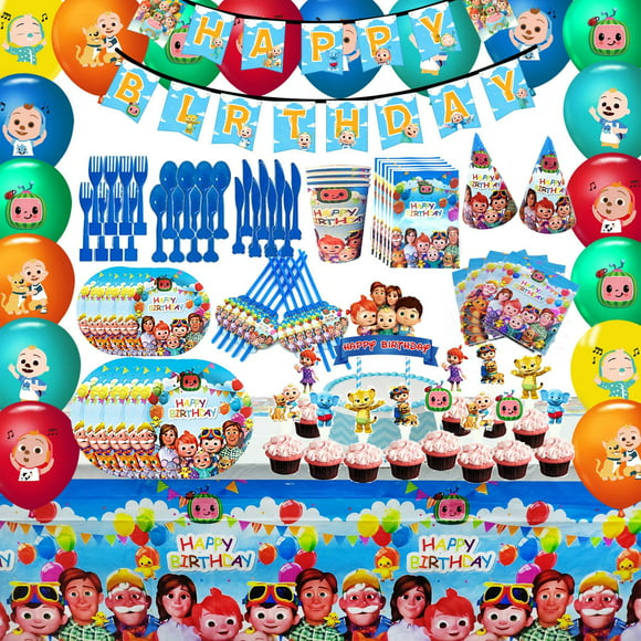 Details about   Large Cocomelon Themed Baby JJ Foil Balloon Cupcake toppers Birthday Party 17pcs